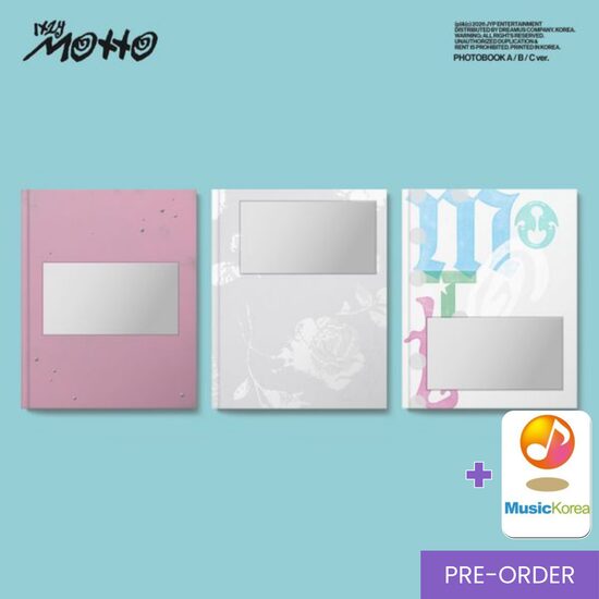 {PRE-ORDER} ITZY - 12th Mini Album [Motto] (PHOTOBOOK Ver.) + MusicKorea Photocard